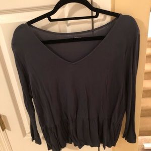 Loft long sleeve navy blue shirt